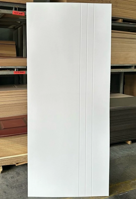 Puerta Interior HDF Greca Vertical Doble con Marco Ajustable 10 cm 2,00 x 0,80 m
