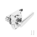Cerradura con Manija TYTXRV para Puerta de Baño 15-25 mm Plateada