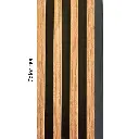 Revestimiento WPC Interior Marrón C/Negro 2.90m x 16.9cm x 2.9cm Harsen