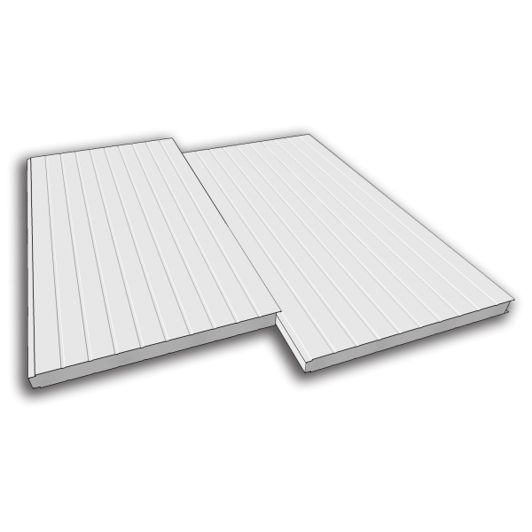 Iso-Panel Espuma 105mm - Chapa 0,5mm - PVC 1mm - Total 105mm