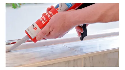 Adhesivo K+D Pega y Sella Pintable 300ml Wurth Negro