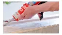 Adhesivo K+D Pega y Sella Pintable 300ml Wurth Negro