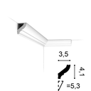 Moldura Perimetral Cornisa CB501N - 40mm x 35mm x 2m - ORAC