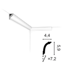 Moldura Perimetral Cornisa 43 - CB500 - 2m x 25mm x 20mm