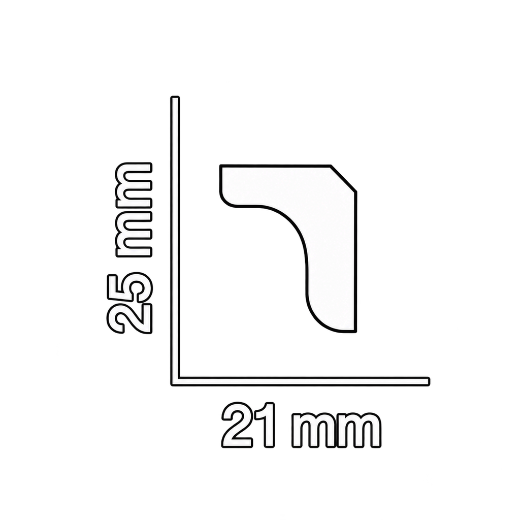 Moldura Perimetral BB-25 Deco 17 x 25 x 2m x UN