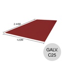 Chapa Lisa 1.2m x 1m - 0,45mm - Cal 25 Prepintada (Colores) ADL