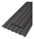 PVC Plasbil Wall Panel 3D RIP Decoracion Interior Negro 2.7m x 25cm