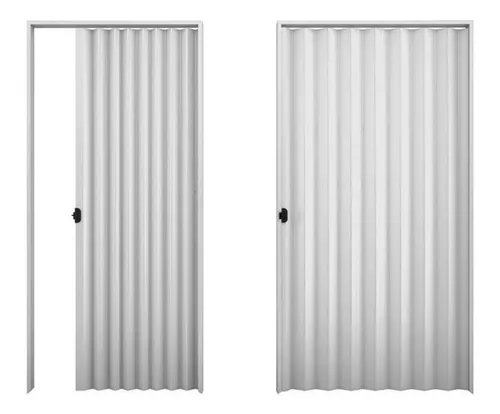 Puerta PVC Plegable Plasbil Blanca - 2,1m x 1,3m