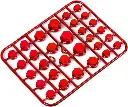 Tapa Plastica Para Cabeza Tornillos Hexagonal - Rojas x 50 U