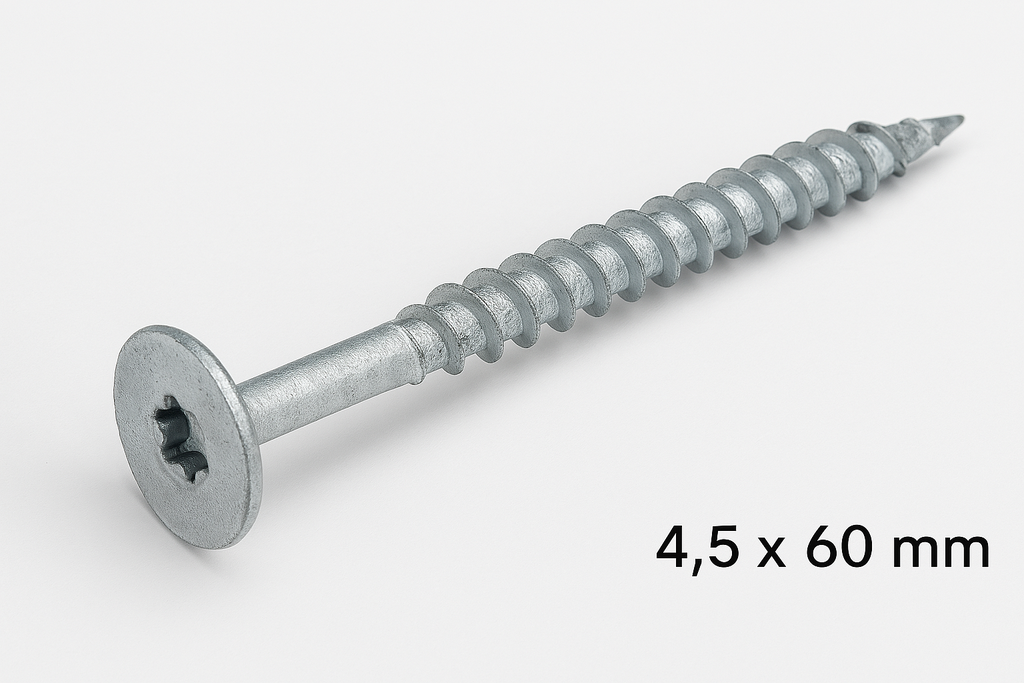 Tornillo Fisher Flangeado T1 - 4.5 x 60mm