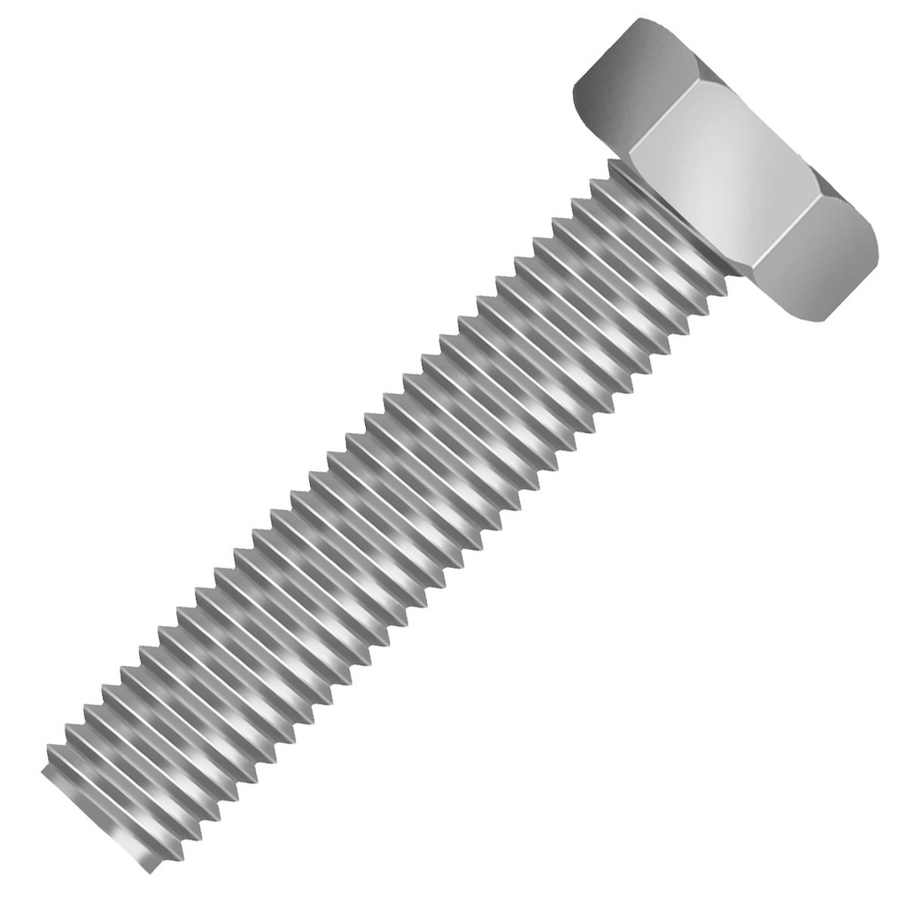 Tornillo Milimetrico Hexagonal Acero 8mm x 1,25mm x 100mm