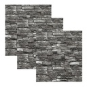 Placa Decorativa Adhesiva 70cm x 77cm - Piedra Negra