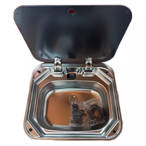 RV Anafe Super Gas + Pileta Acero Inoxidable GR-904L