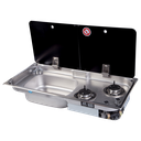 RV Anafe Super Gas + Pileta Acero Inoxidable GR-904L
