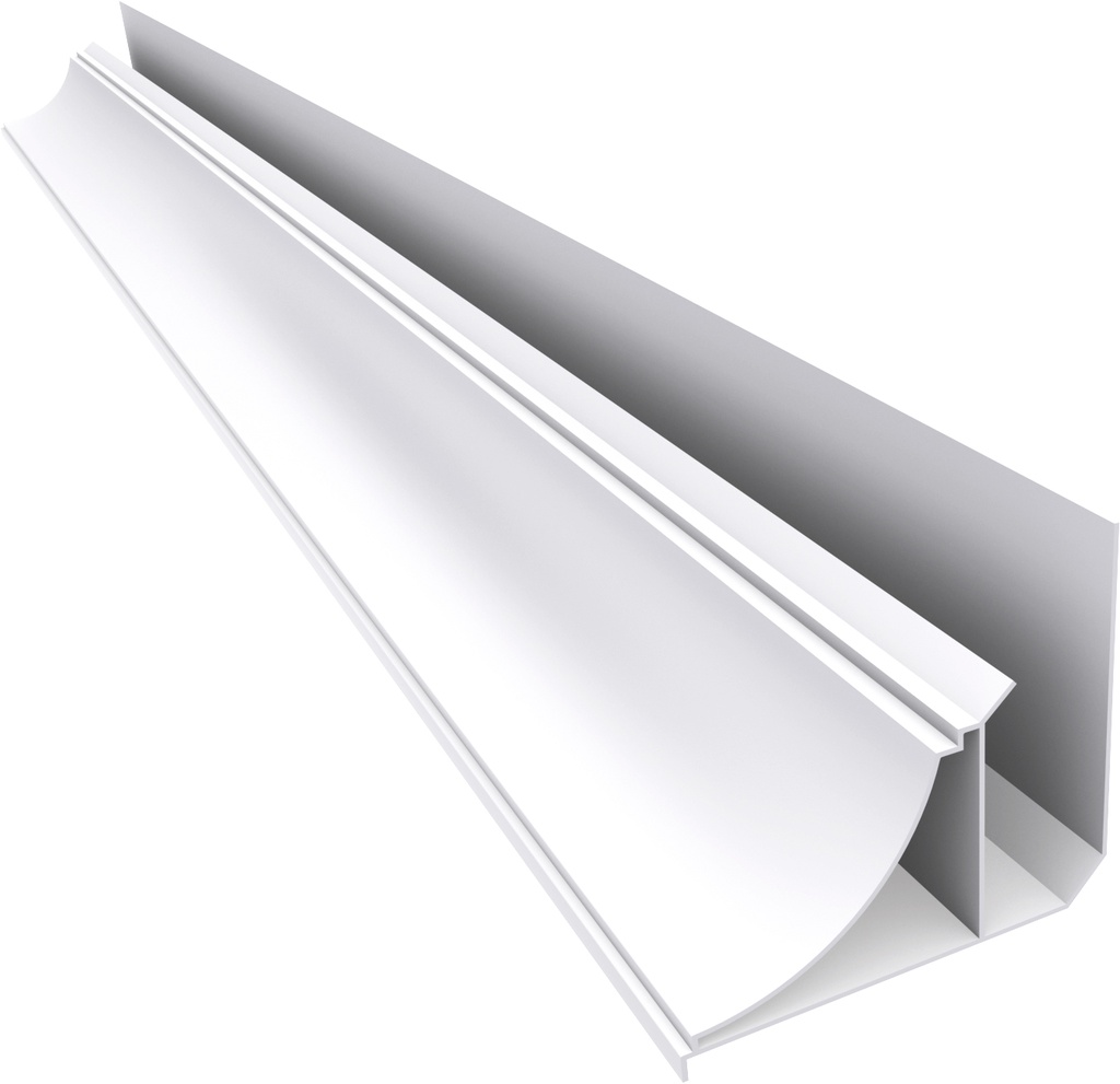 PVC Perimetral Media Caña Blanca x 6m - Plasbil