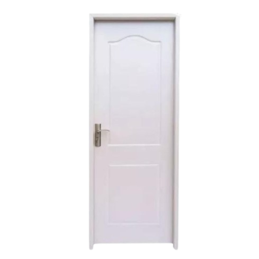 Puerta MDF+Film PVC+Contramarco Colonial Blanca Derecha