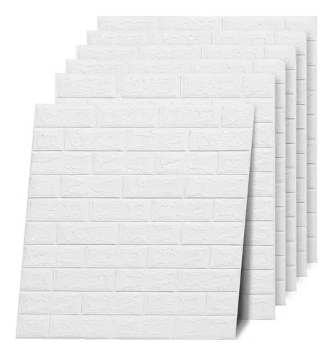 Placa Decorativa 3D Autoadhesiva 70cm x 77cm - Blanca
