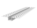 Perfil Buña PVC P/Ext 12,7mm x 3,05m (1/2" x 10") Vinyl Corp