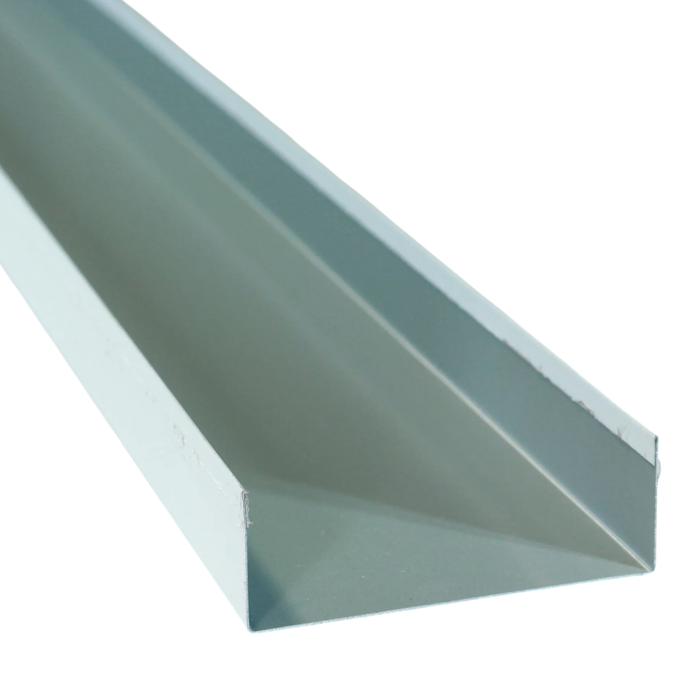 Lateral Iso-Panel 100mm x 3m Tipo U Blanco Exterior MID 
