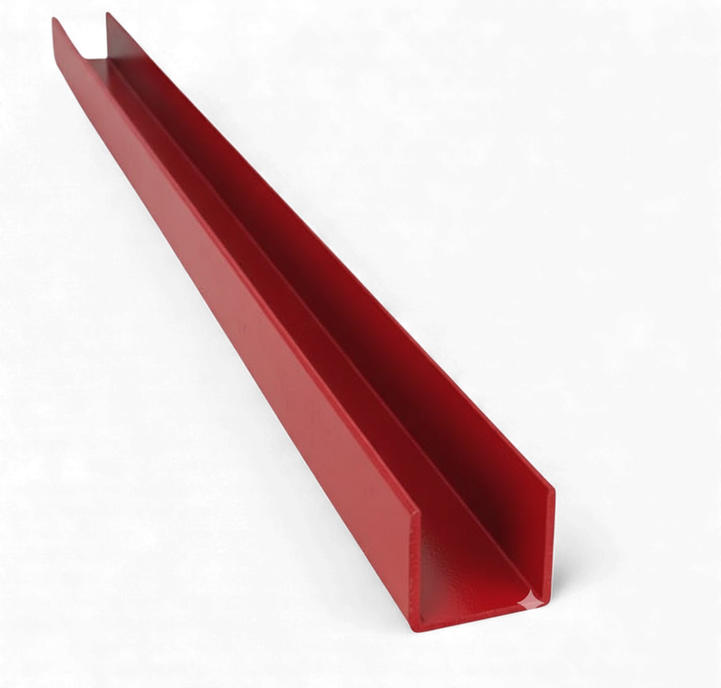 Lateral 75mm/105mm - Tipo U - Rojo 2,5m