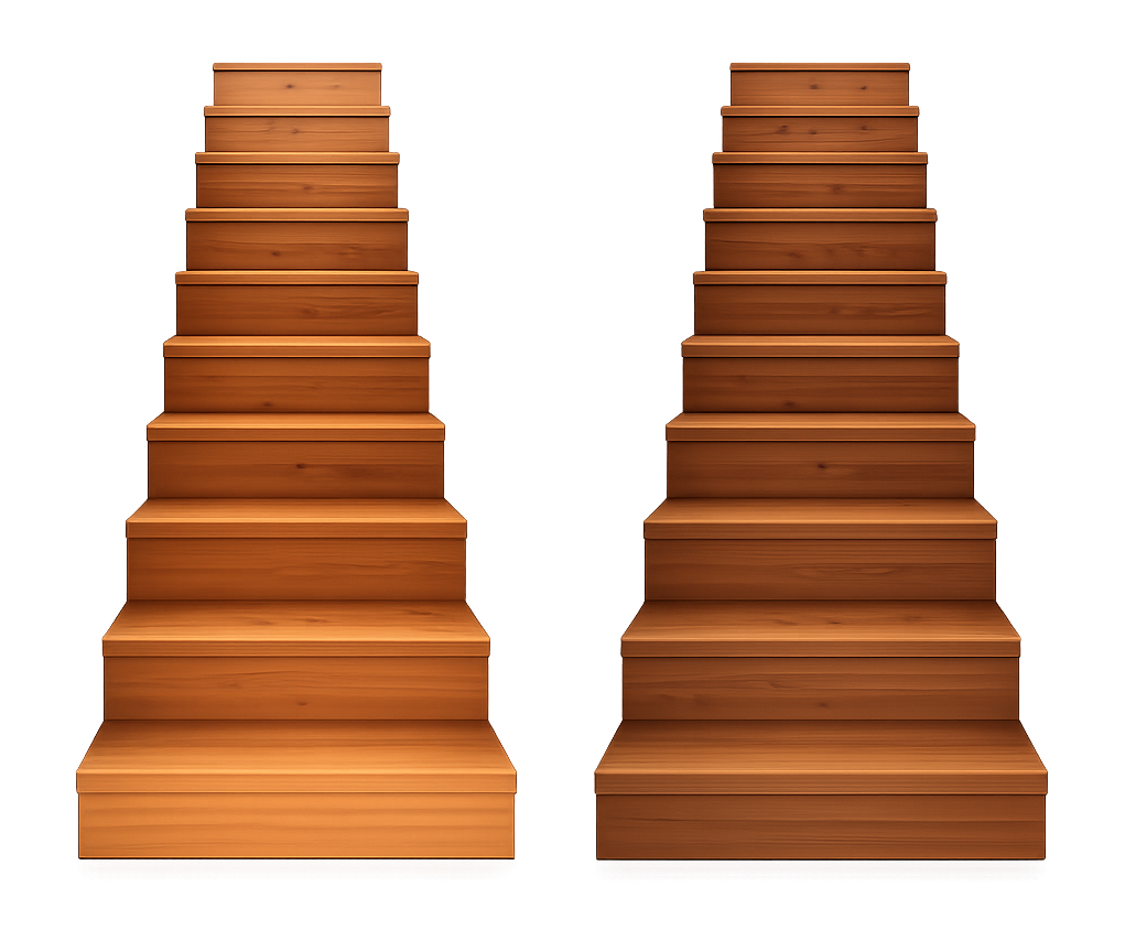 Escalera SPC Piso Vinílico Huella1.2m x 30 Contrahuella 1.2m x 20cm