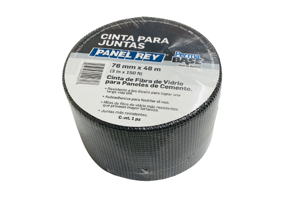 Cinta Fibra Vidrio Panel Rey Exterior 3`` x 45.7m - EIFS