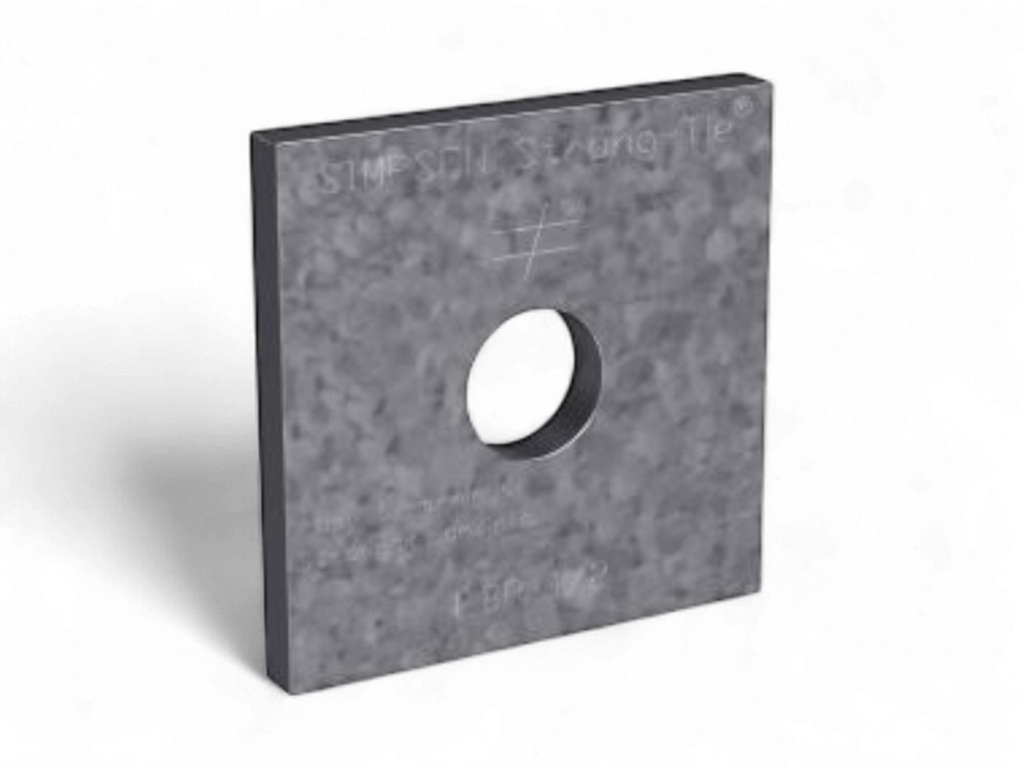 Arandela 2" x 2" Simpson diametro 1/2"