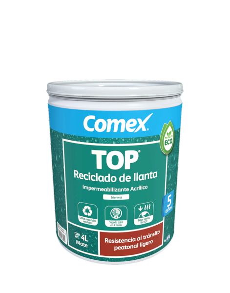 TOP Reciclado Llantas Blanco 4L Comex 5 Años-