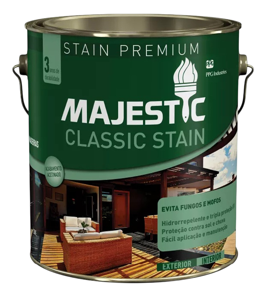 Protector Madera Majestic  Classic Stain Nogueira x 3,6L MJ6745