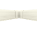 Canto Interno Zocalo PVC Plasbil Hielo