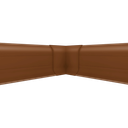 Canto Interno Zocalo PVC Plasbil Marron