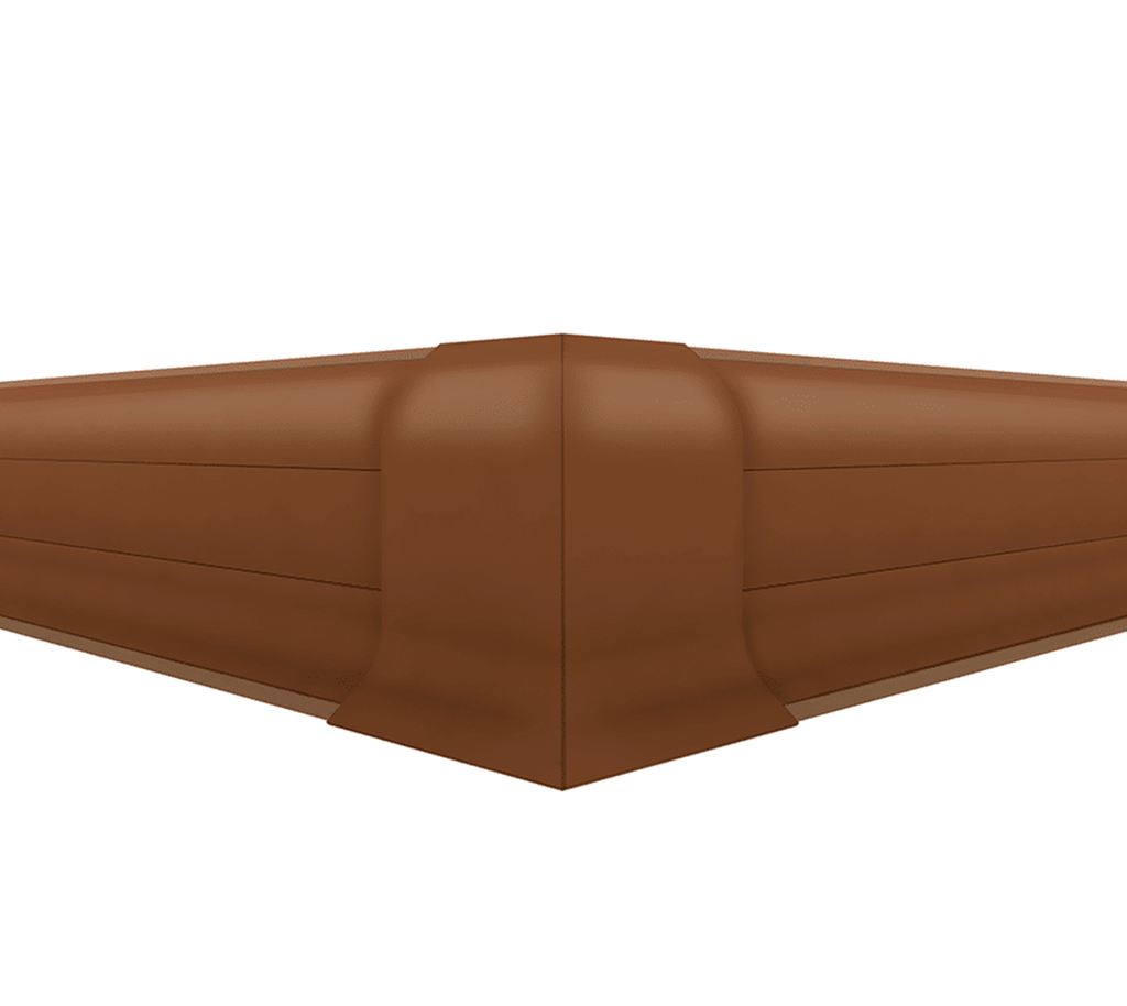 Canto Externo Zocalo PVC Plasbil Marrón