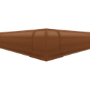 Canto Externo Zocalo PVC Plasbil Marrón