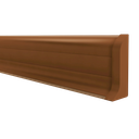 Terminal Derecho Zocalo PVC Plasbil Marrón