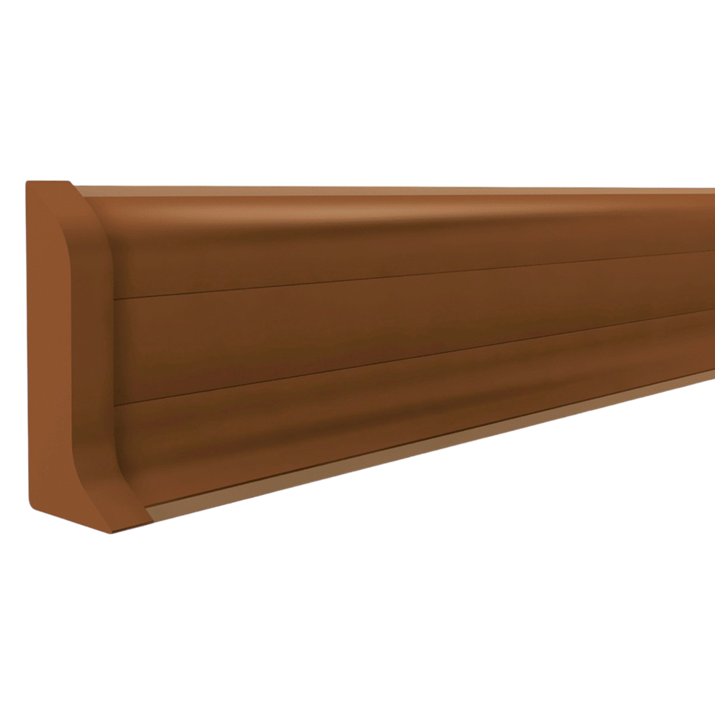 Terminal Izquierdo Zocalo PVC Plasbil Marron