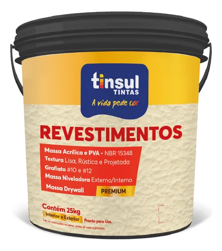 Masilla Yeso Tinsul 5200A Balde 25 Kg