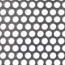 Metal Desplegado Perforado  (Circulo 8mm) 1m x 2m x Cal 20