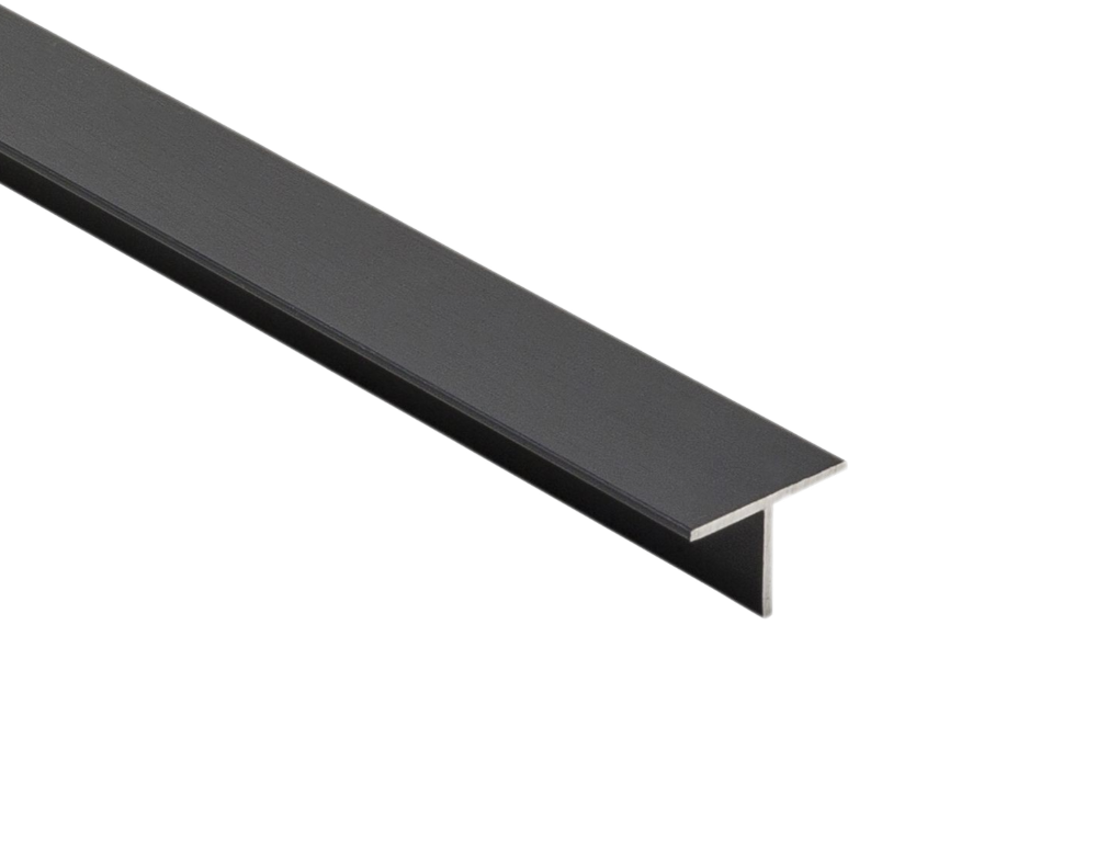 Perfil T Aluminio Bambu 3m x 5mm