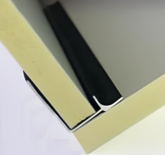Perfil G Aluminio Negro Bambú 3m x 5mm