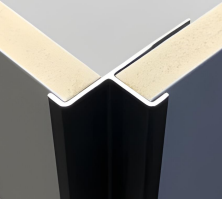 Perfil Angulo Aluminio Negro Bambú 3m x 5mm