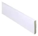 Zócalo de EPS Blanco Liso 15mm x 100mm x 2.4 mts