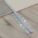 Junta Dilatación PVC 2.4m Piso Vinílico Gris Cod 001