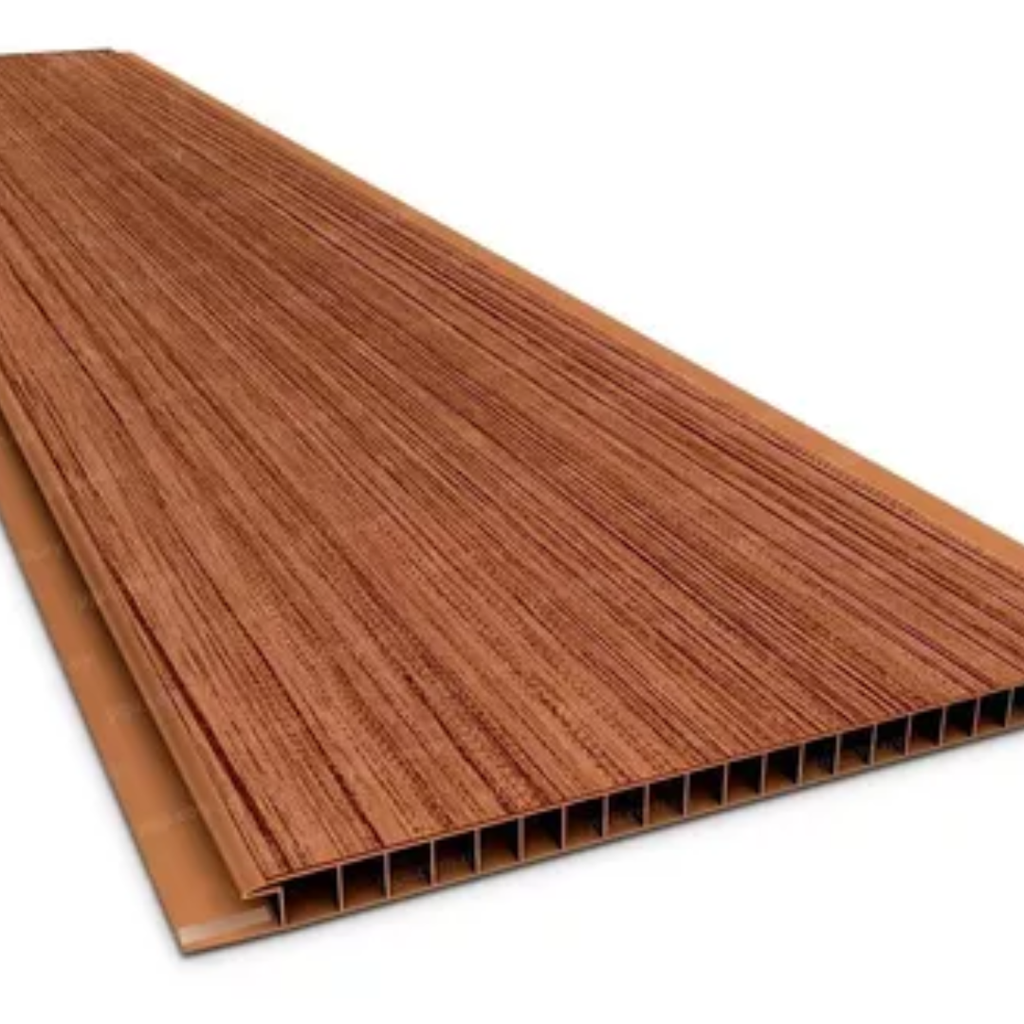 PVC Cielo Raso Rustico (Cerejeira) Junta Seca 7mm x 4m x 20cm 