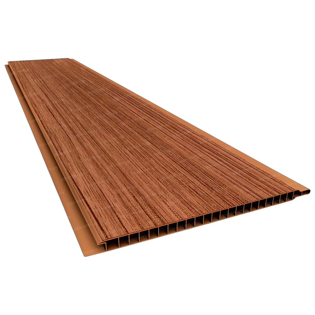 PVC Cielo Raso Rustico (Cerejeira) Junta Seca 7mm x 6m x 20cm 