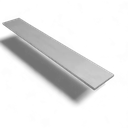 Planchuela Aluminio 20mm x 3mm -6.4m Blanco