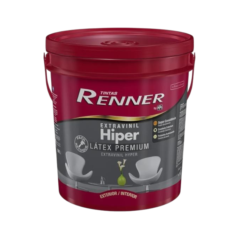 Pintura Extravinil Latex Hiper BASE Super Intensa 16 L