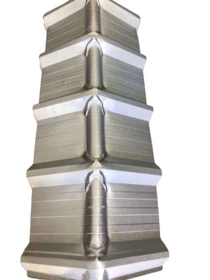Cumbrera Trapezoidal Aluminizada Cal 26 x 1m AGP