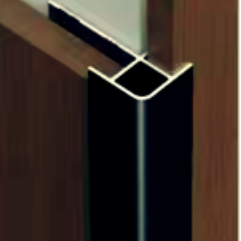 Perfil Pez Aluminio Negro Bambú 3m x 5mm 