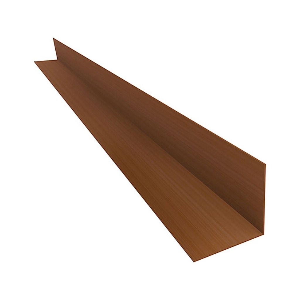 Angulo PVC Plasbil x 3m Marrón