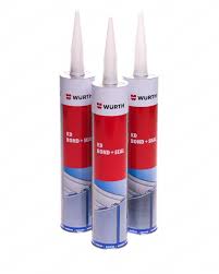 Adhesivo K+D Pega y Sella Pintable 300ml Wurth Gris